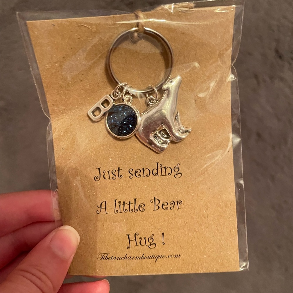 Polar bear key chain